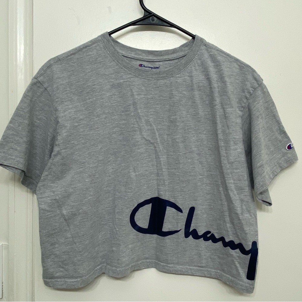 Champion Logo Graphic Cropped Top